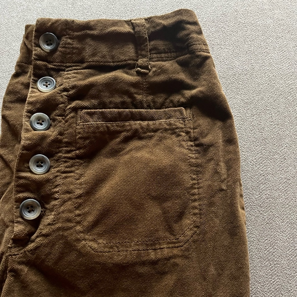 free people if you love something skinny cords high waisted crop brown